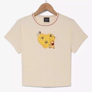 Disney Winnie the Pooh Honeycomb Heart Women's Baby Tee BoxLunch Valentine